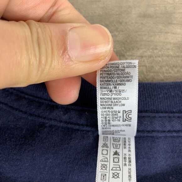 U.S. Navy T Shirt Size 2XL  United States Chief USA Navy Blue USN Semper Fortis - Picture 9 of 10